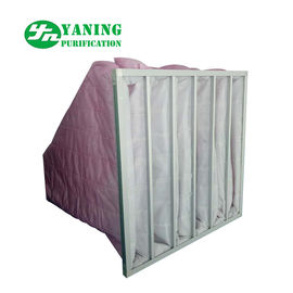 Hvac-System-Polyester-Taschen-Luftfilter-Tasche M6-M9 3200m ³ /h Luftvolumen-galvanisiertes Blatt-Feld