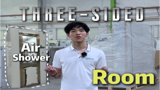 Dreiseitiger Luftduschraum