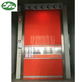 Automatischer Fracht-Luft-Duschtunnel mit rotem PVC-Rollen herauf schnelle Fensterladen-Tür