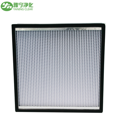 Fiberglas-Luftfiltermedium, tiefgefalteter HEPA-Filter mit SS-Rahmen/Aluminiumabscheider