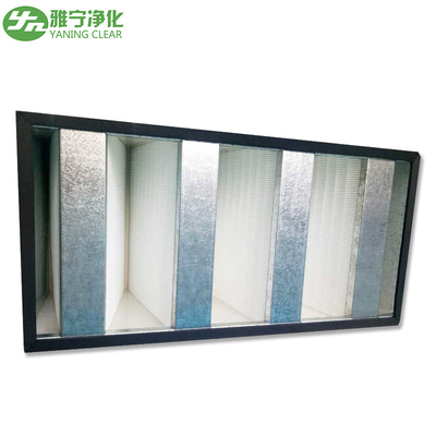 Galvanisierter Filter Rahmen-Mini Pleats HEPA Filter/V Bank-HEPA für Reinraum