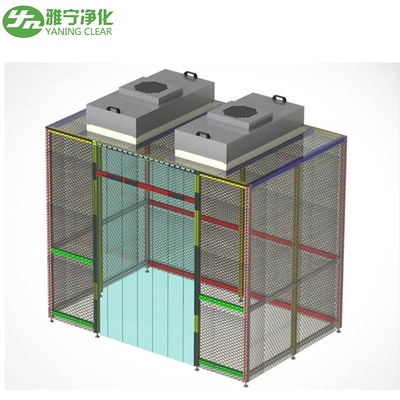 Tragbarer modularer Reinraum der Klasse 100 ISO 5 Schnellinstallations-FFU-Reinraum
