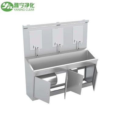 YANING Multifunktions-Labor-Handwaschbecken-Schrubbstation aus Edelstahl