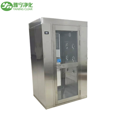 Yaning GMP Edelstahl Reinraumluftdusche mit Luftgeschwindigkeit von 22-27m/S und 380V/50Hz Ausrüstungsstromparameter