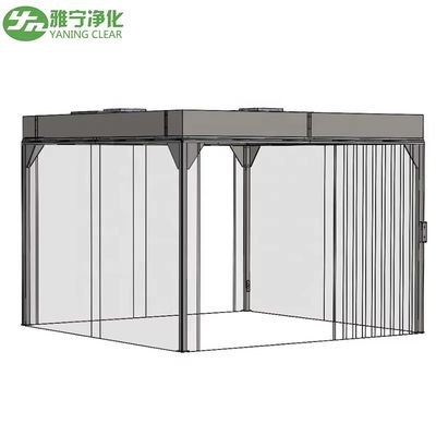 Laborreinraum ISO GMP Modular Staubfreier Reinraum Modular PVC Weichwandpaneel Montage FFU Deckenreinigungszelle