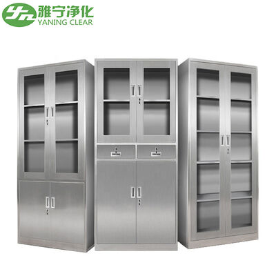Maßgeschneiderter medizinischer Schrank aus AISI 304 Edelstahl mit einfacher Desinfektion für Operationssäle und chirurgische Lagerung