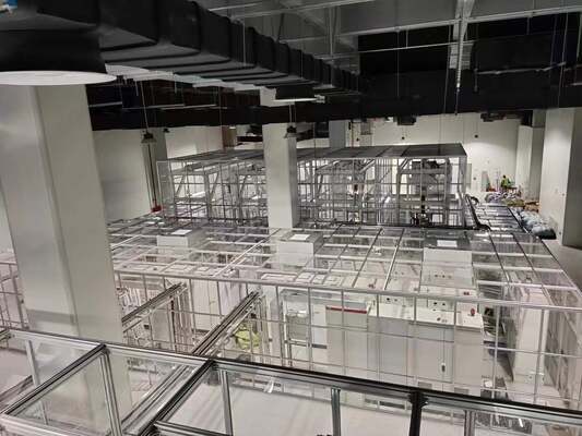 Fireproof Sandwich Panel Clean Room Booth with Anti-Static Conductive Flooring for ISO Class 1000 Electronics