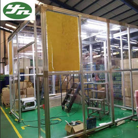Aluminiumrahmen-Acrylwand-tragbarer Reinraumkabine-Raum für Indonisia-Paket-Industrie