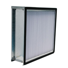 24x24x12 galvanisierte tiefer Luftfilter der Falten-HEPA Stahlrahmen mit Flansch